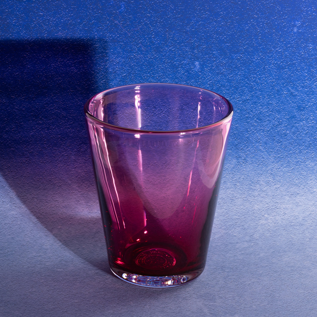 Cranberry Pink Glass Tumbler