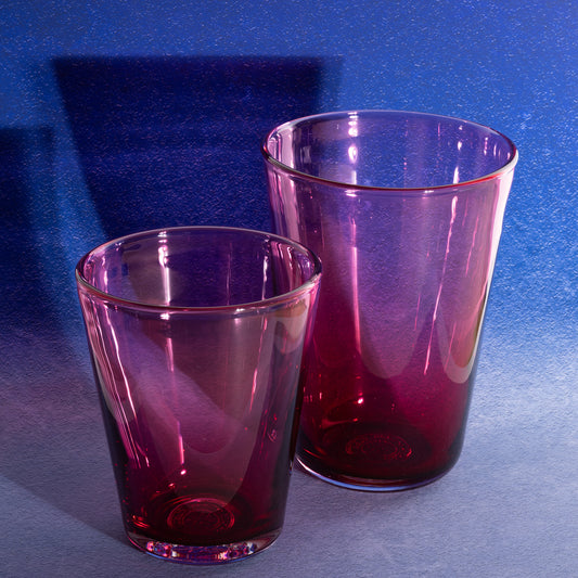 Cranberry Pink Glass Tumbler