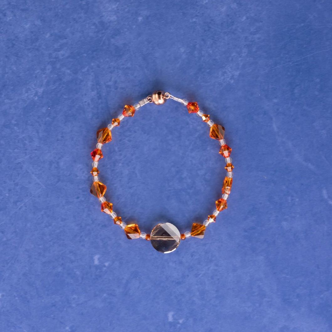 Tangerine Sparkles Bracelet - Corley Studio Shop