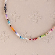 Load image into Gallery viewer, Delicate Rainbow Mixed Bead Necklace
