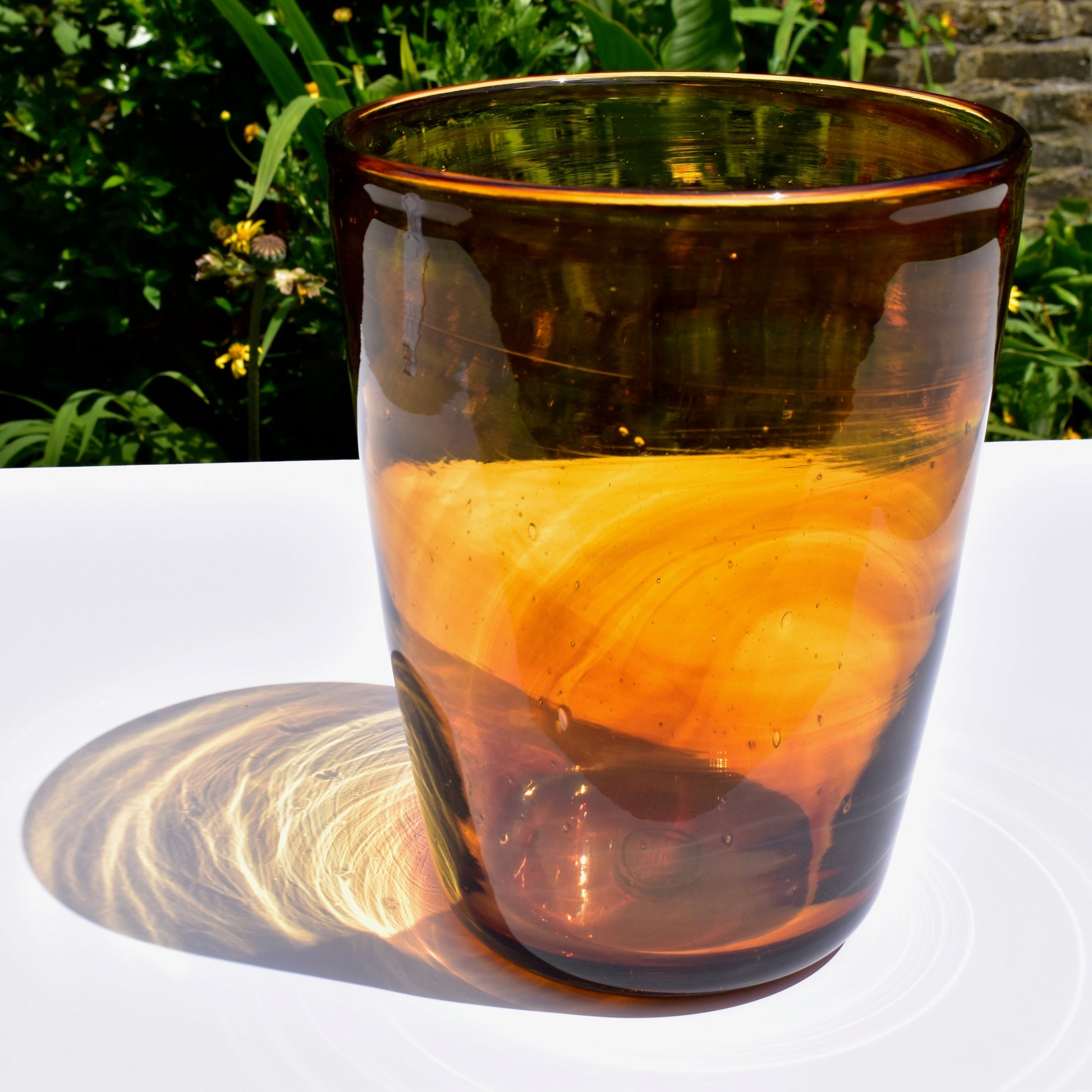 Golden Glow Glass Vase - Corley Studio Shop