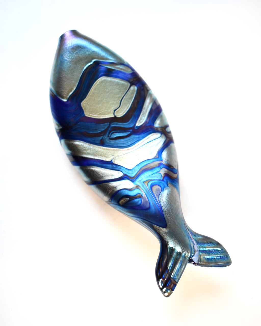 Blue Iridescent Spotted Glass Fish (M)