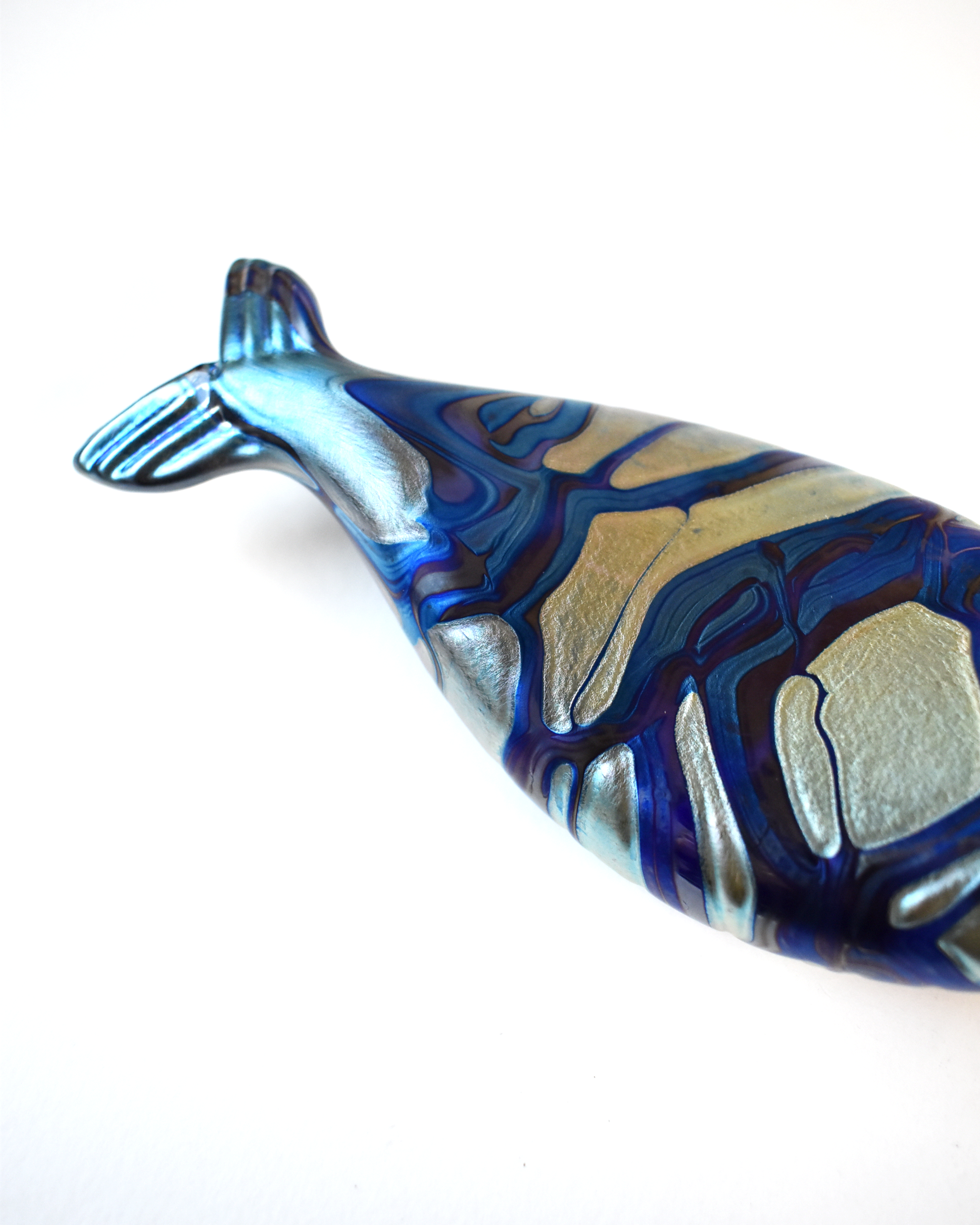 Blue Iridescent Spotted Glass Fish (M)