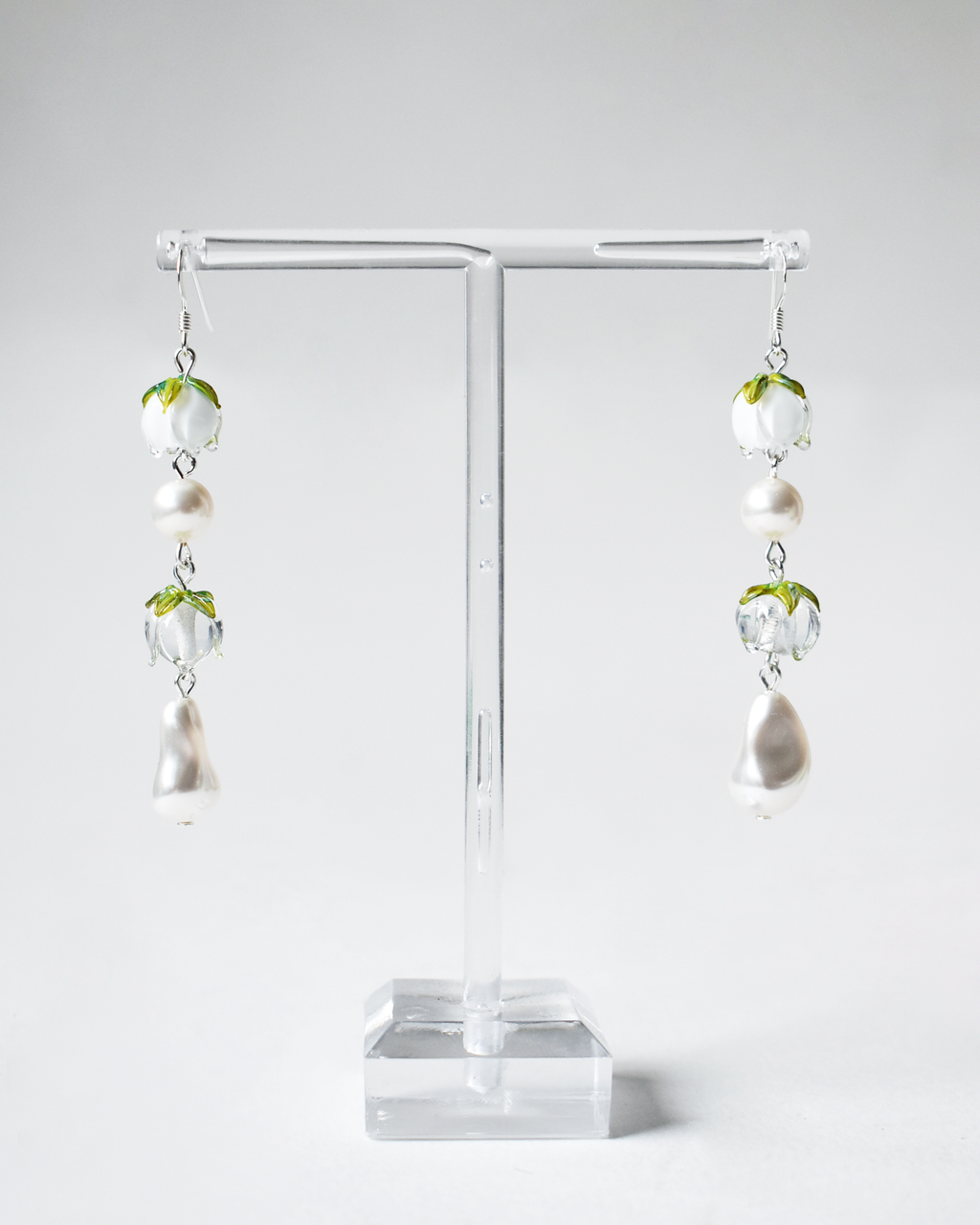 Soft Snowdrop Pearl Earrings