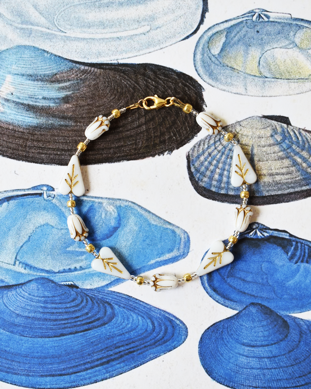 'Gilded Garden' Bead Bracelet