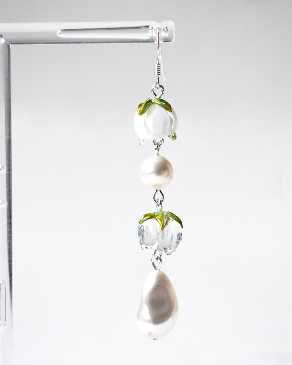 Soft Snowdrop Pearl Earrings