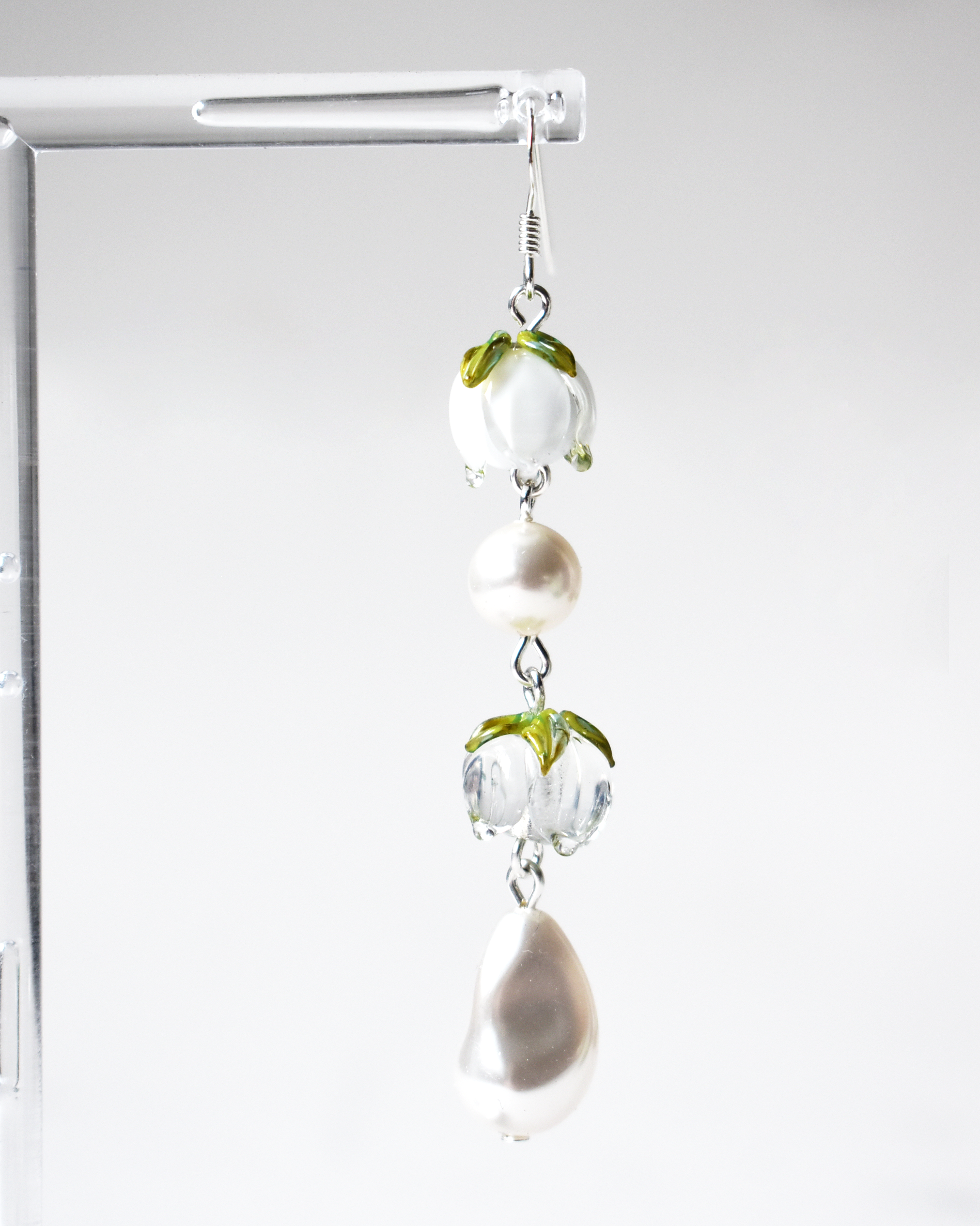 Soft Snowdrop Pearl Earrings