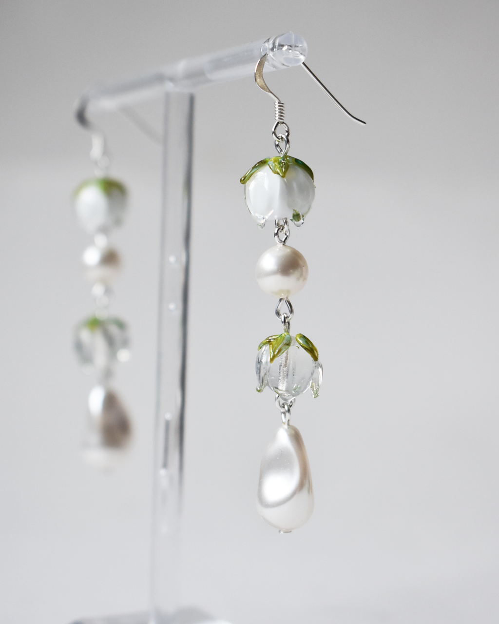 Soft Snowdrop Pearl Earrings