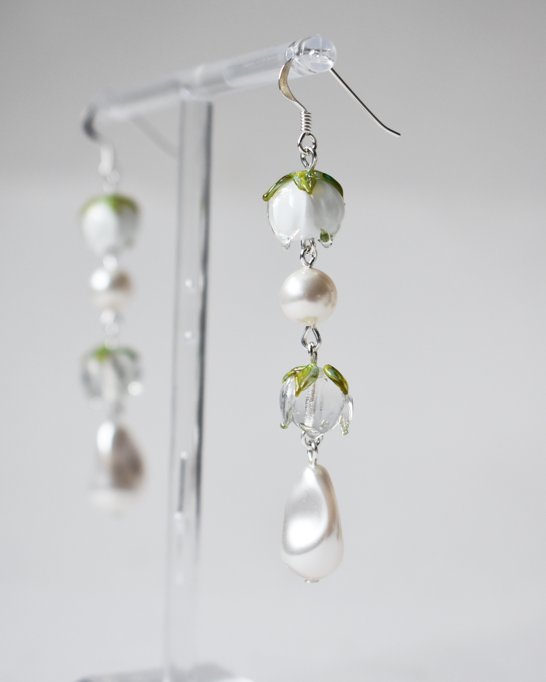 Soft Snowdrop Pearl Earrings