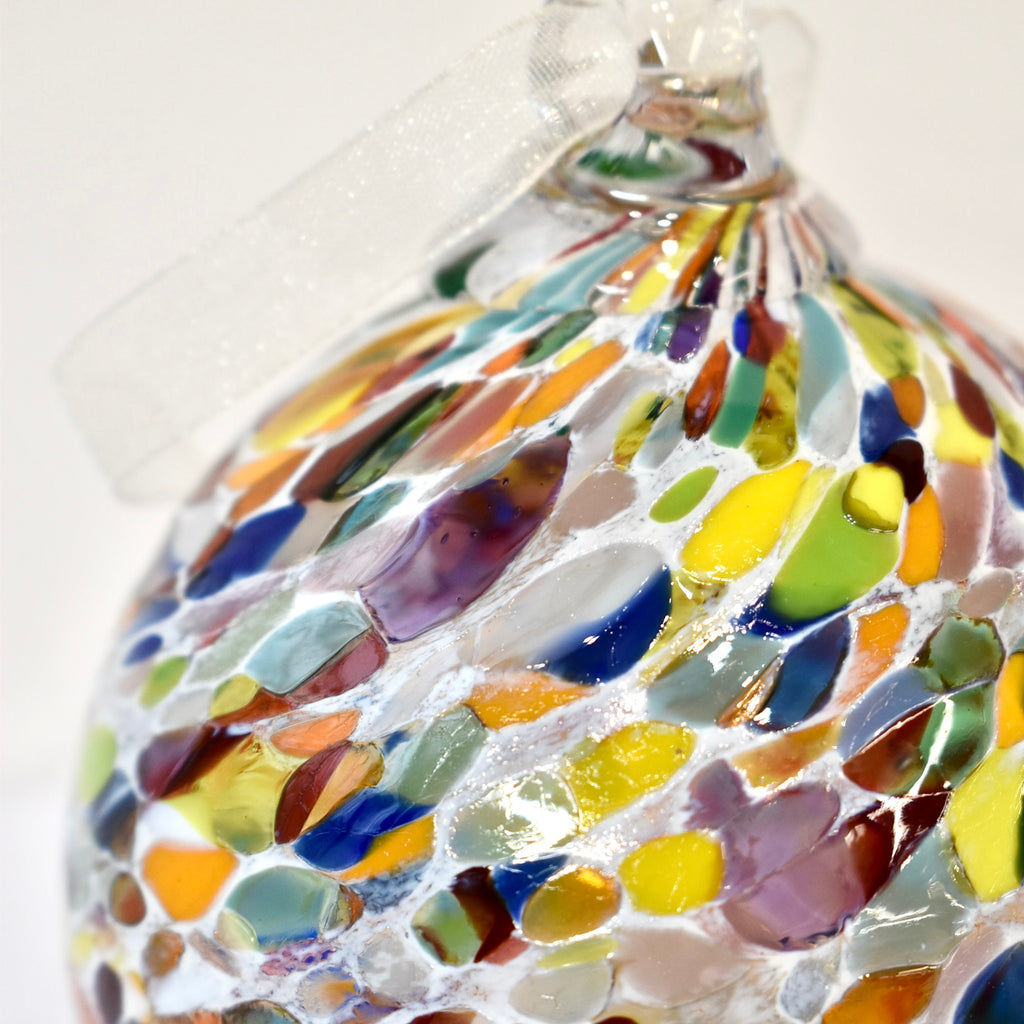 Colourful "Gaudi" Confetti Bauble Small
