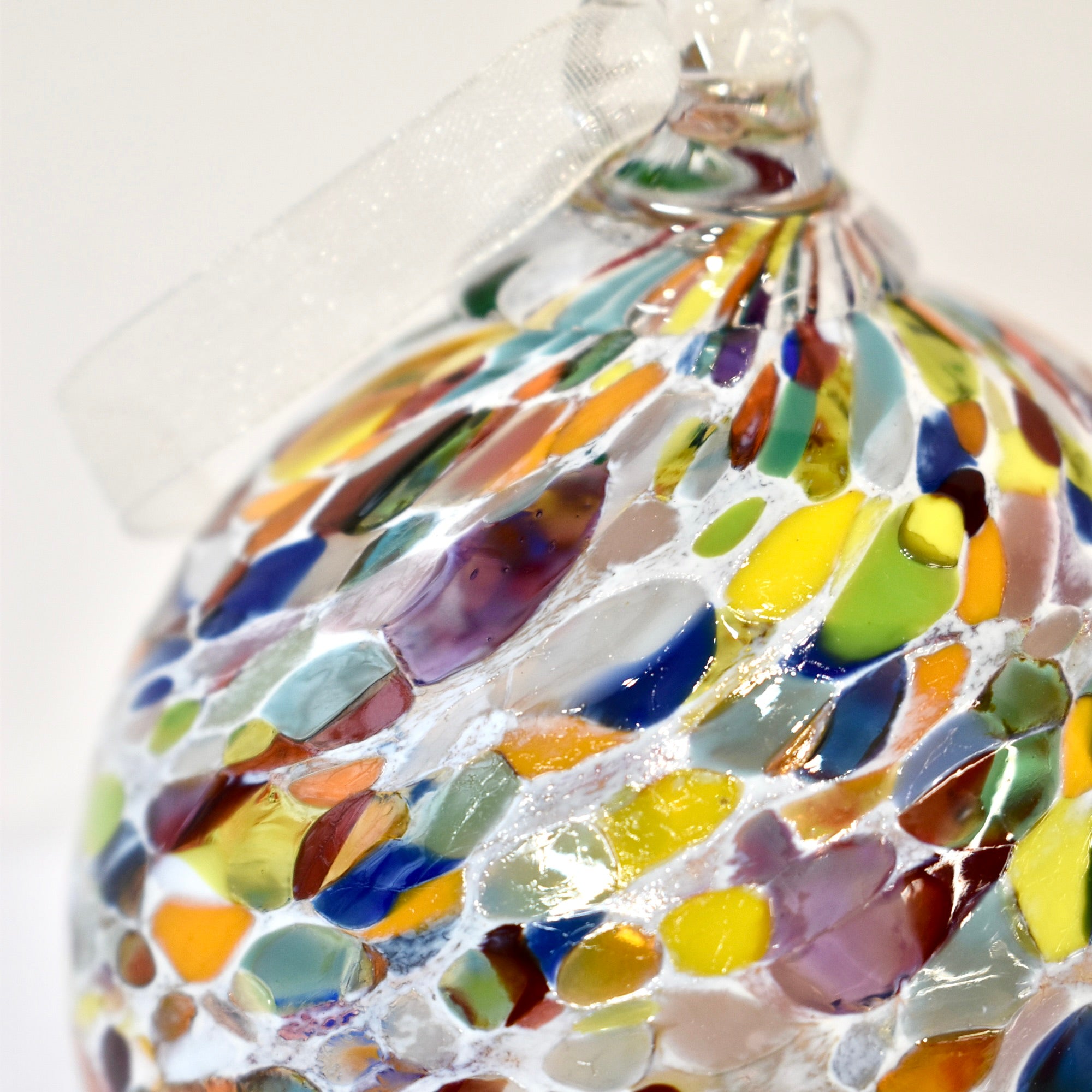 Colourful "Gaudi" Confetti Bauble Small