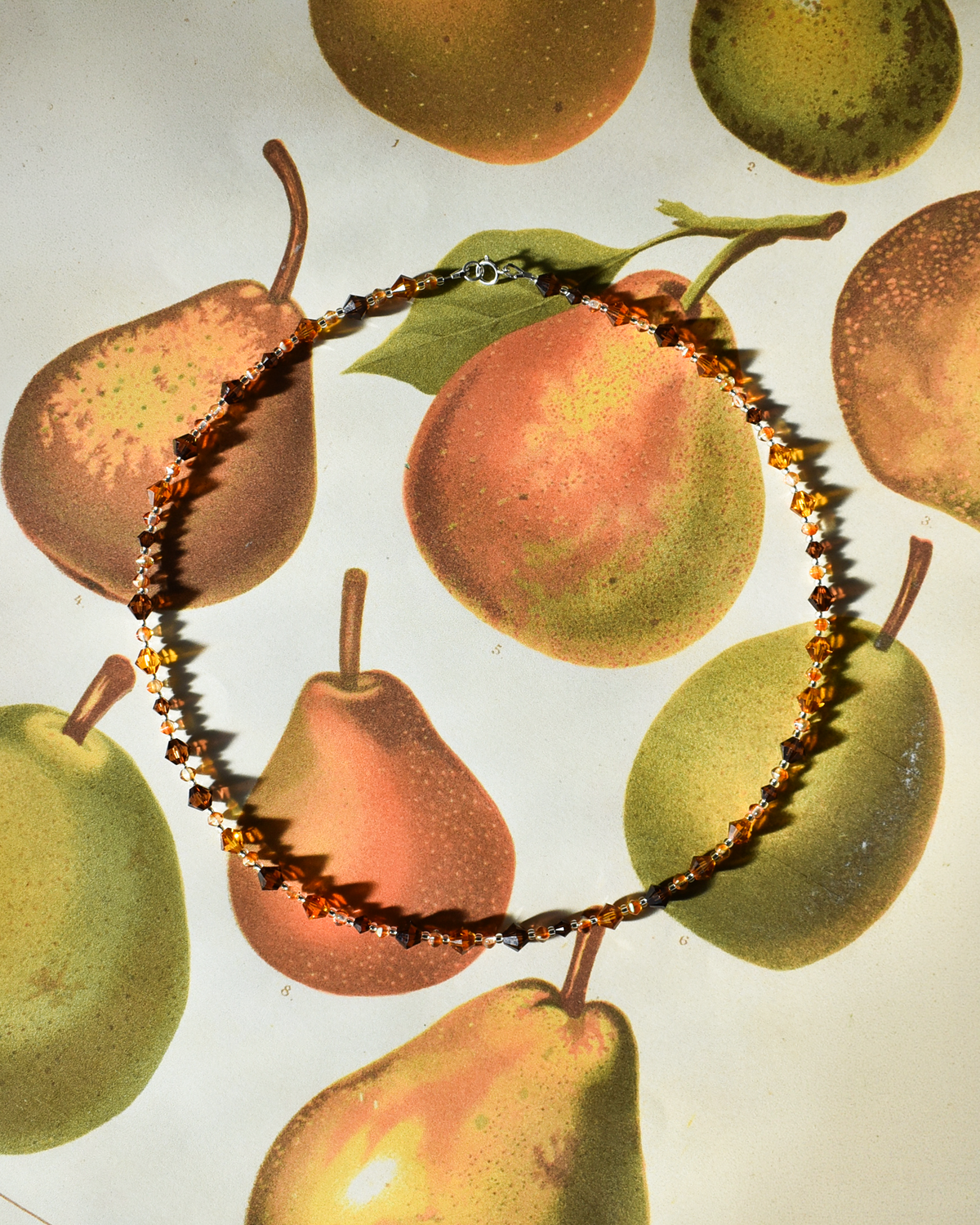 'Autumn Shimmer' Crystal Bead Necklace