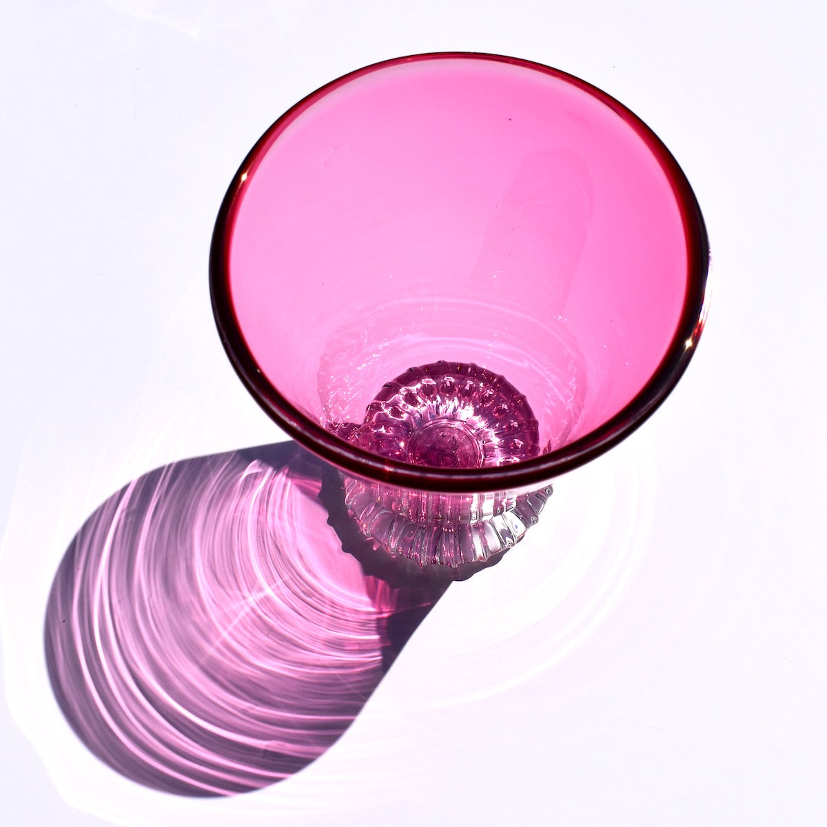 Cranberry Henry Tumbler Glass - Corley Studio Shop