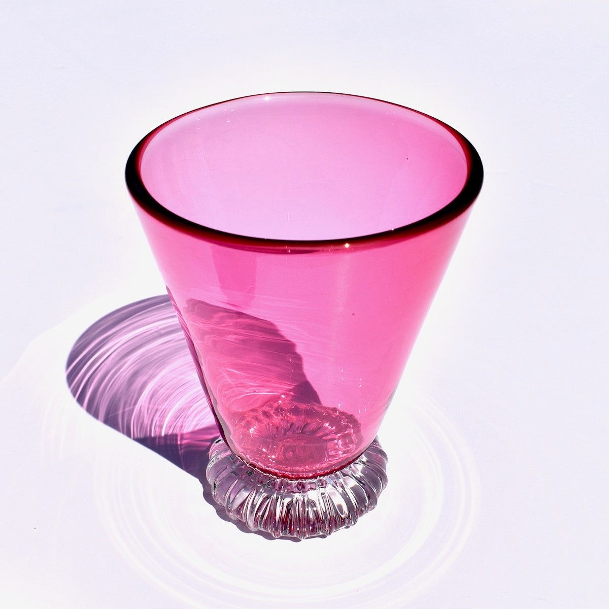 Cranberry Henry Tumbler Glass - Corley Studio Shop