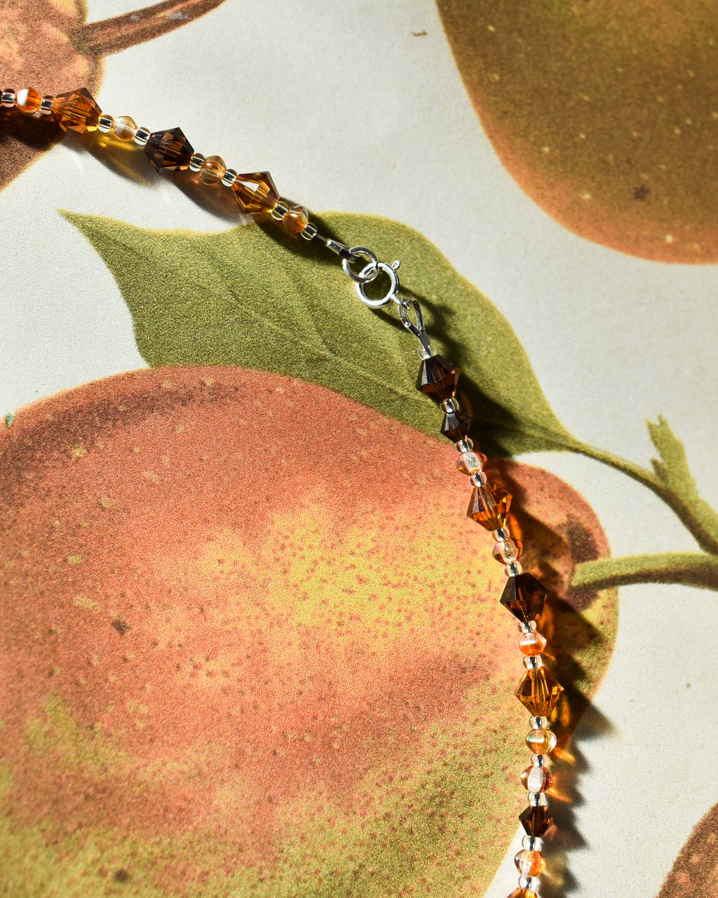 'Autumn Shimmer' Crystal Bead Necklace