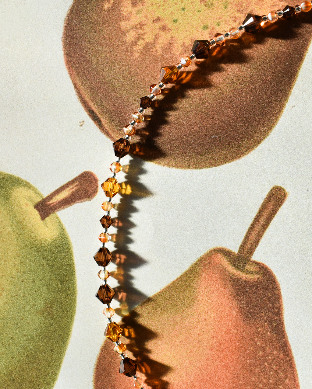 'Autumn Shimmer' Crystal Bead Necklace