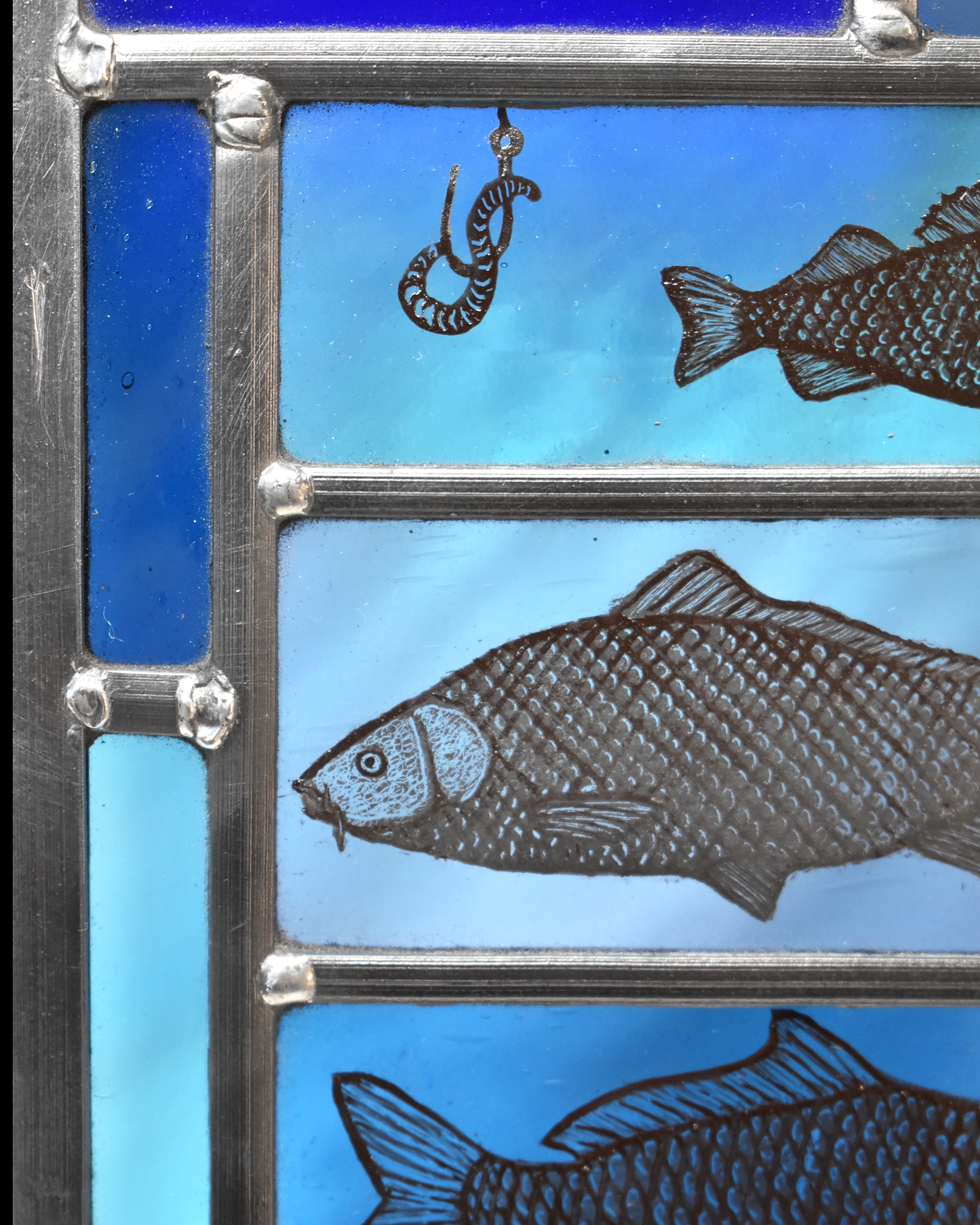 'The River Fish' - Stained Glass Panel