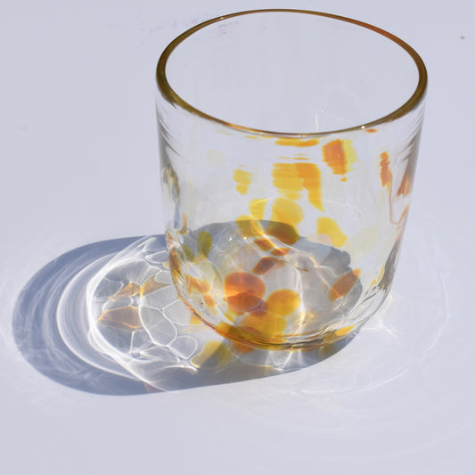 Gold Carnival Glass Tumbler - Corley Studio Shop