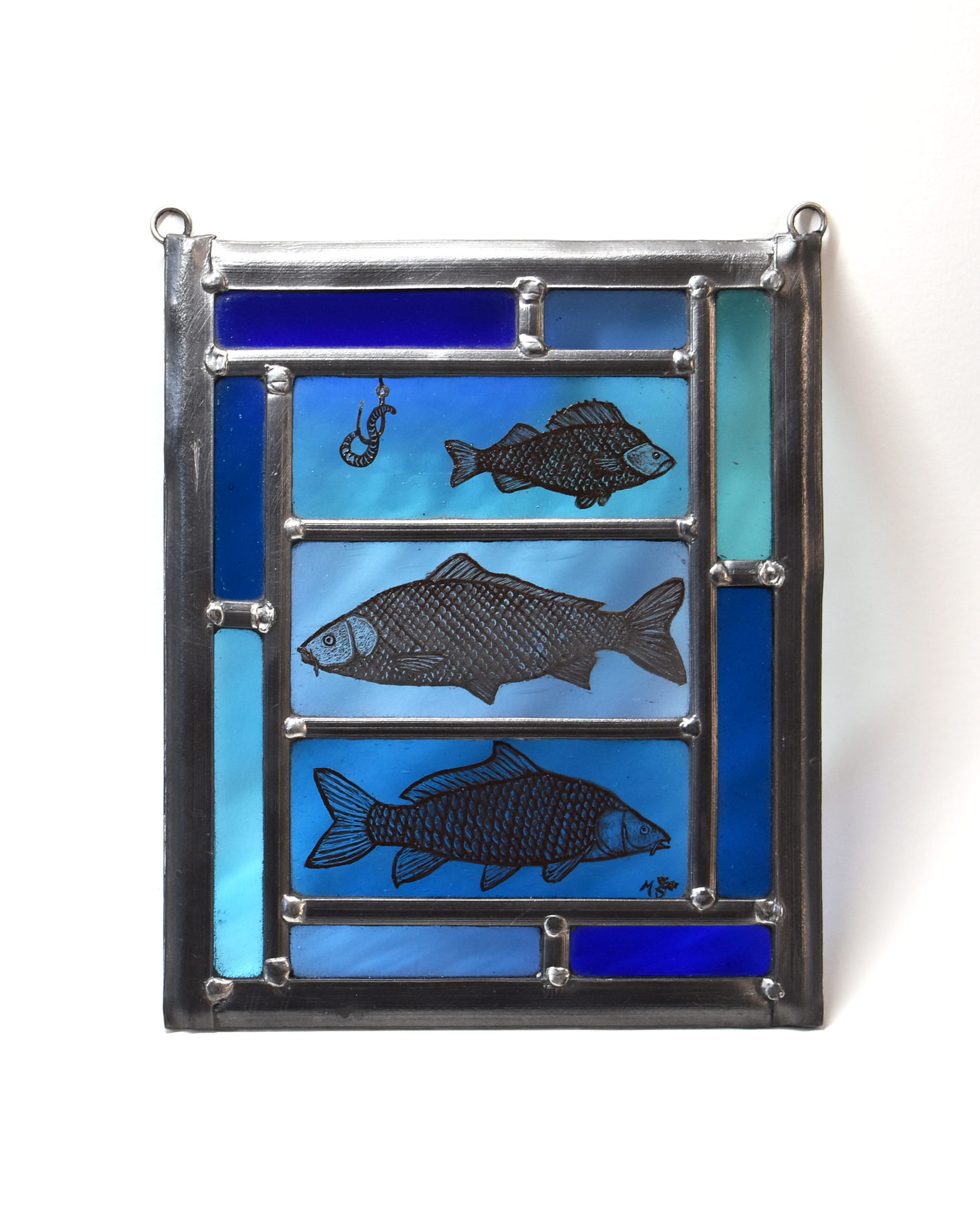 'The River Fish' - Stained Glass Panel