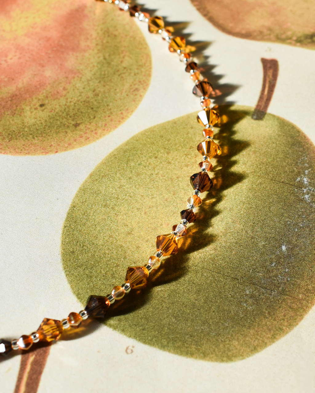'Autumn Shimmer' Crystal Bead Necklace