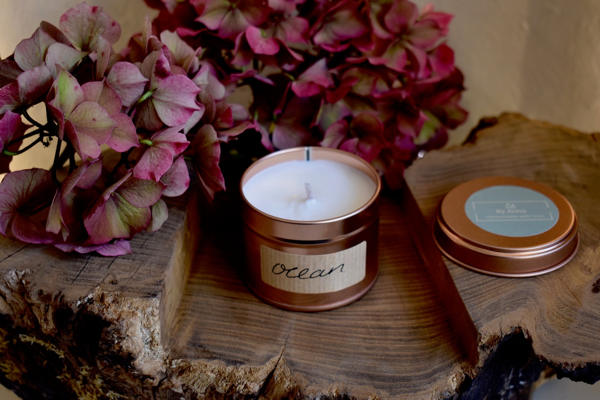 Ocean Scented Soy Wax Candle in Tin - Corley Studio Shop