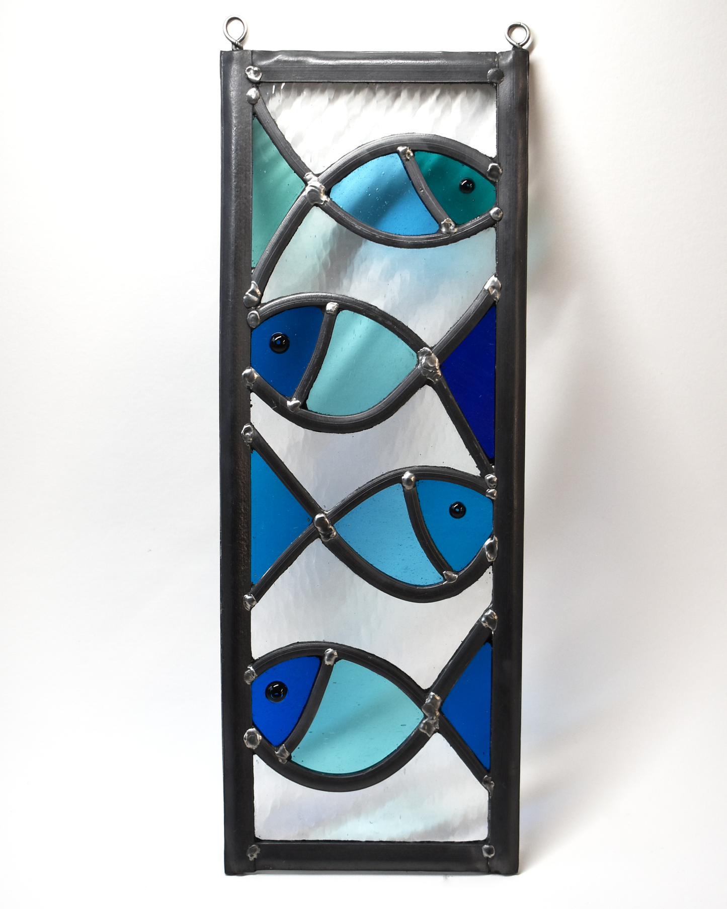 'Four Fishes' - Stained Glass Panel