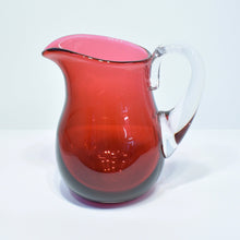 Load image into Gallery viewer, Cordial Cranberry Glass Jug
