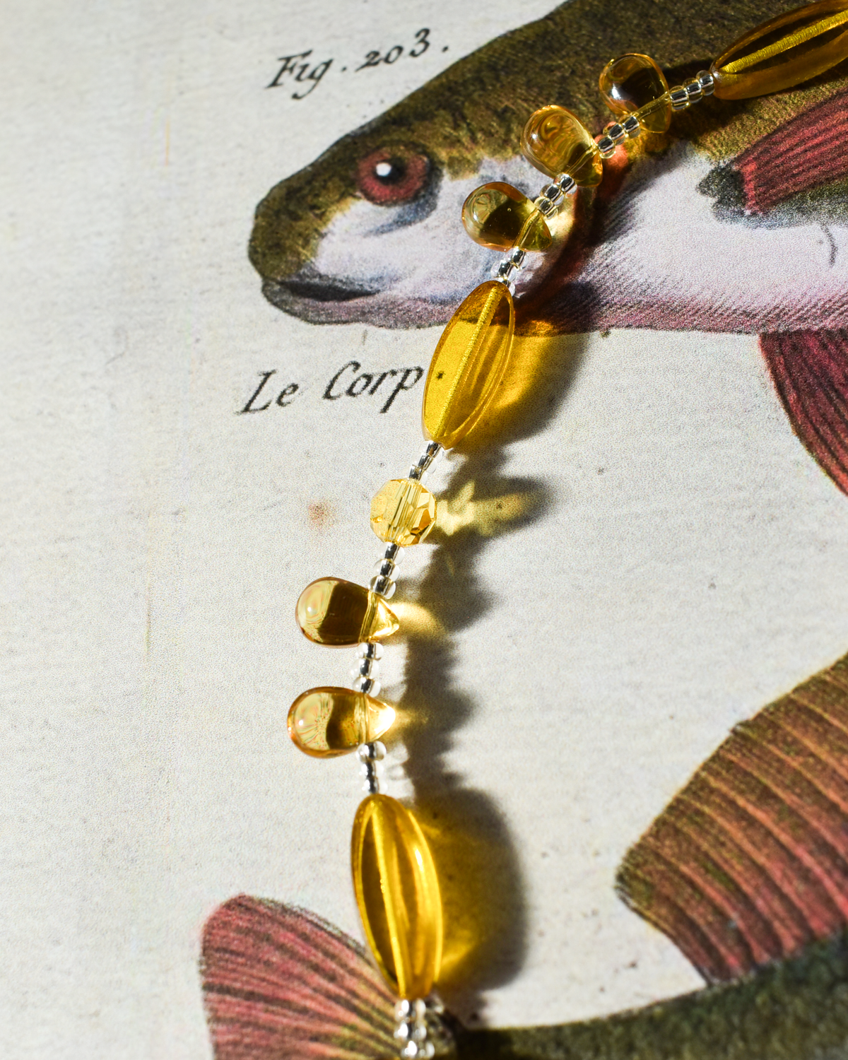 'Lemon Drops' Yellow Bead Necklace