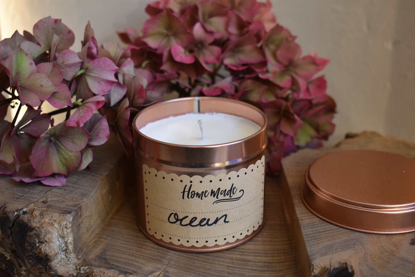 Ocean Scented Soy Wax Candle in Tin - Corley Studio Shop