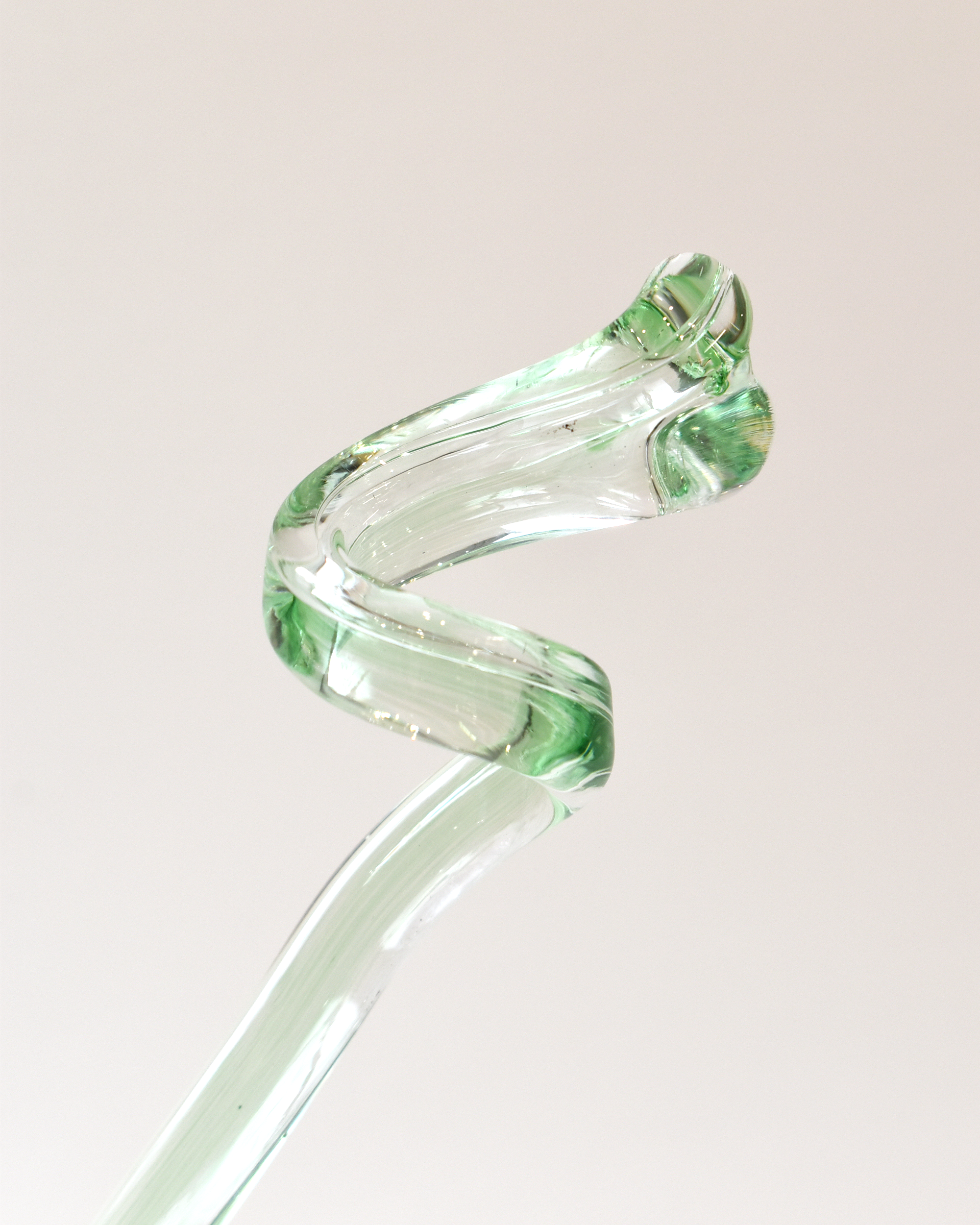 Delightful Handblown Single Stem Vase - Green
