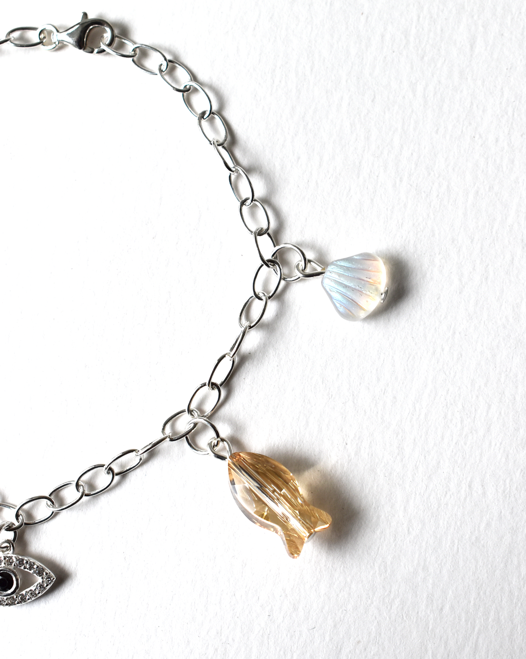 Evil Eye Crystal Charm Bracelet