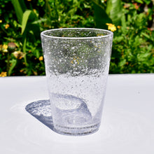 Load image into Gallery viewer, Clear Seedy Glass Tumbler
