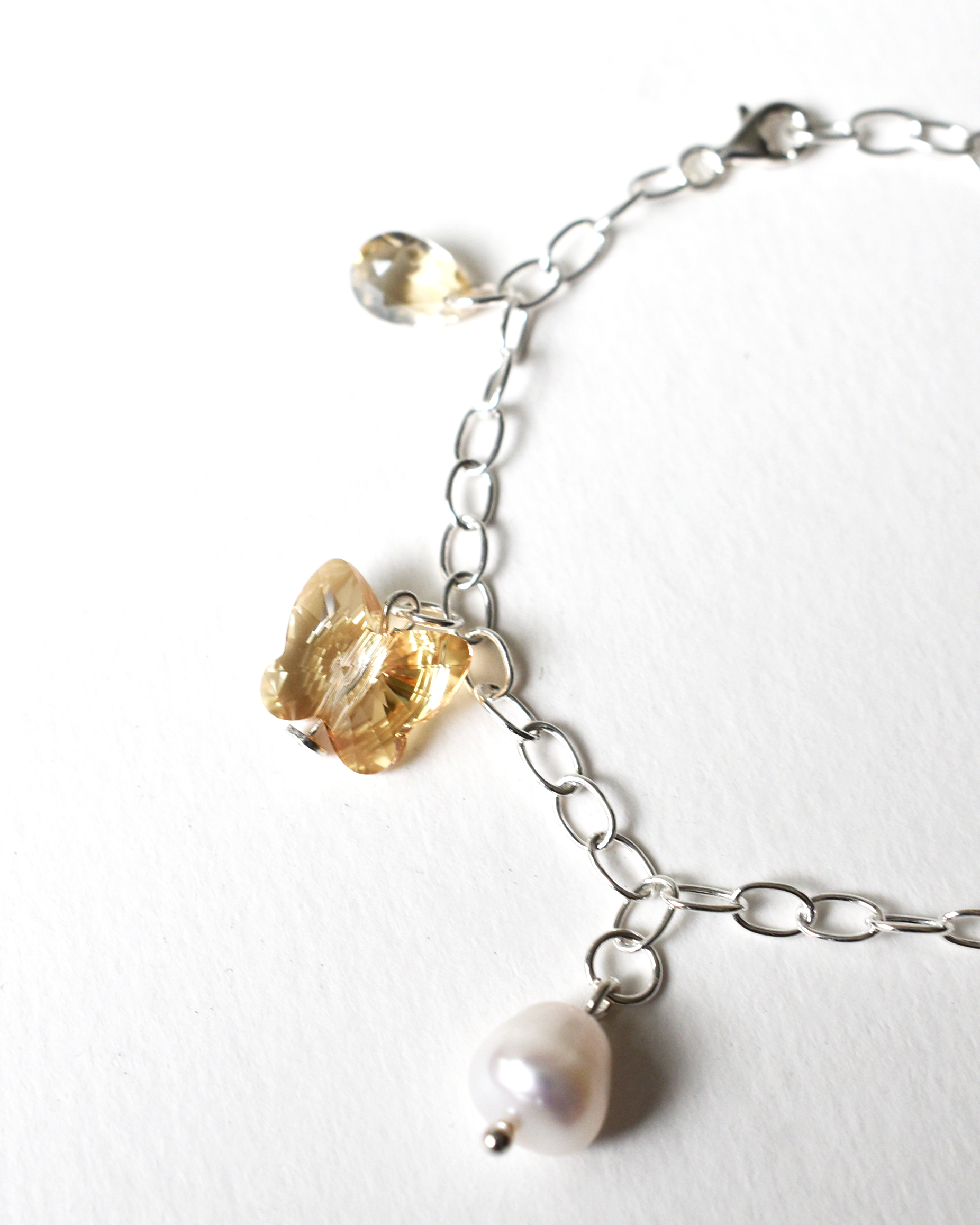 Evil Eye Crystal Charm Bracelet