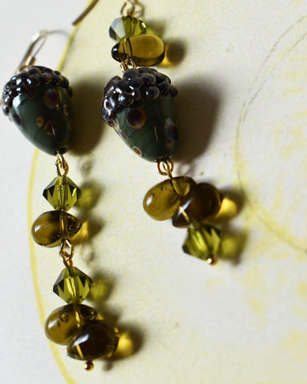 'Among the Oaks' Acorn Drop Earrings