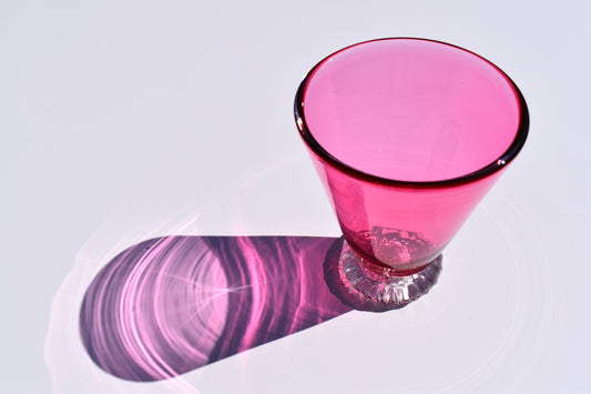 Cranberry Henry Tumbler Glass - Corley Studio Shop