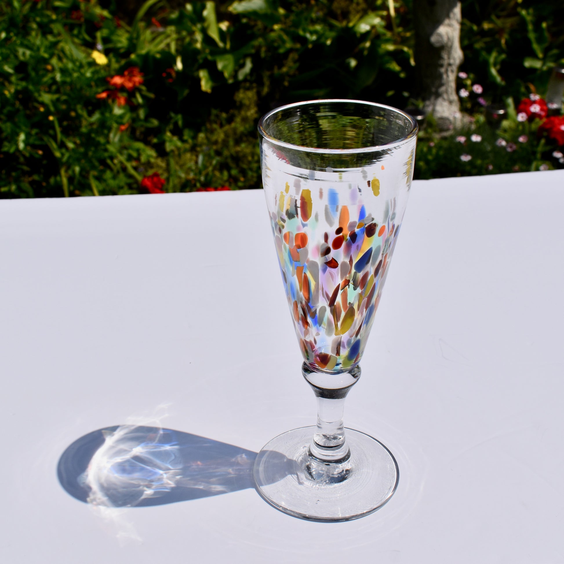 Multi Confetti Champagne Glass - Corley Studio Shop