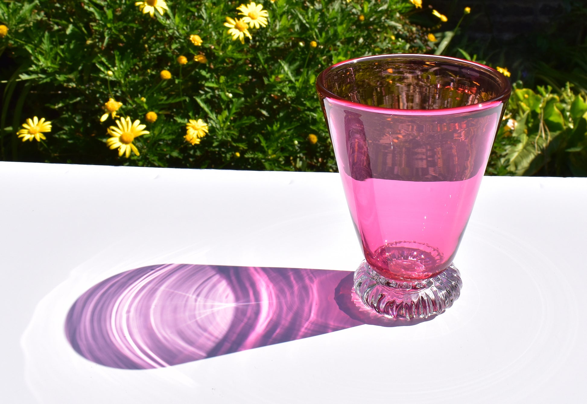 Cranberry Henry Tumbler Glass - Corley Studio Shop