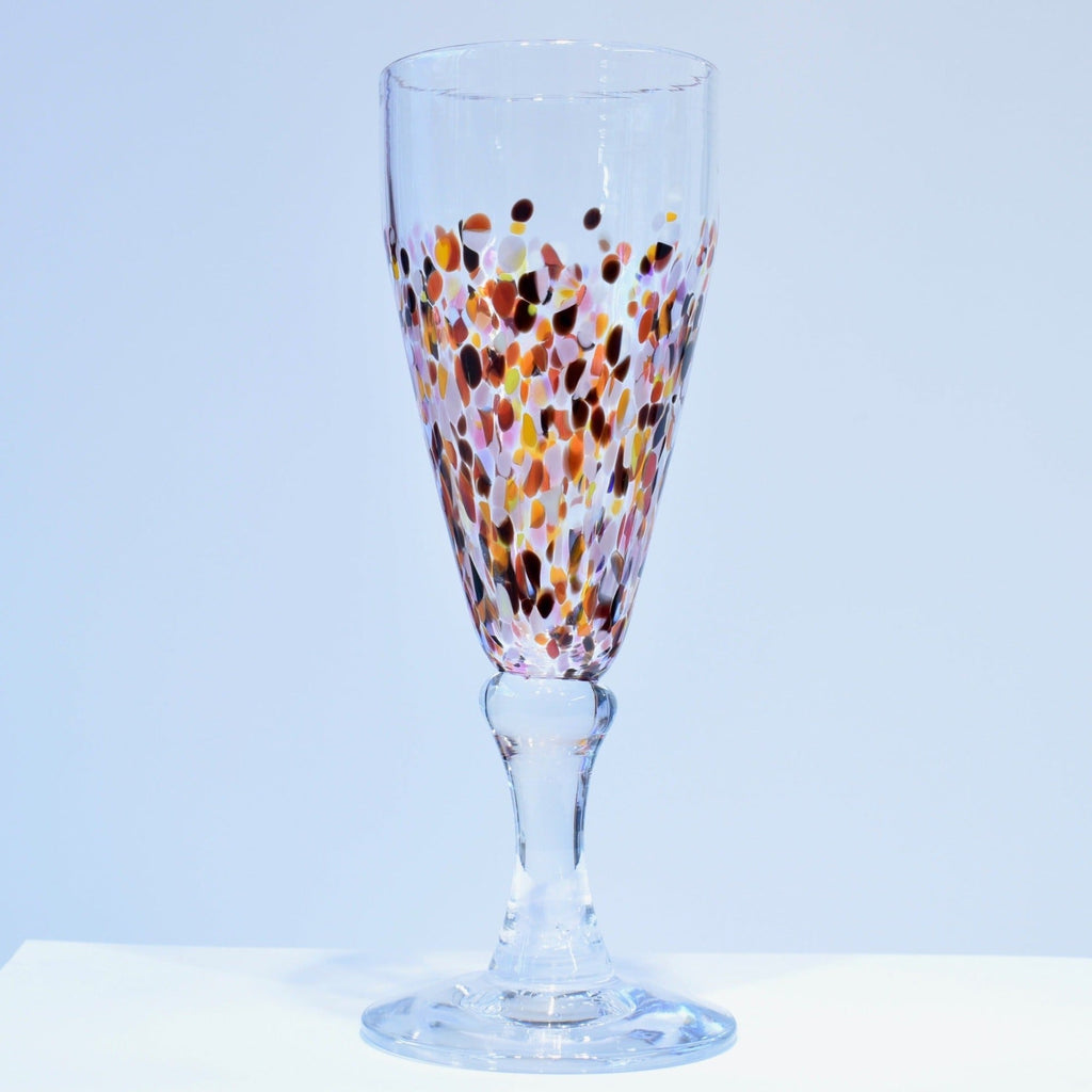 Pink Confetti Champagne Glass - Corley Studio Shop