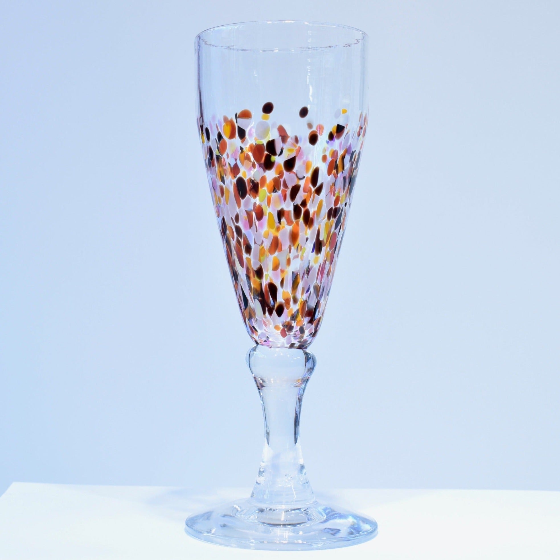 Pink Confetti Champagne Glass - Corley Studio Shop
