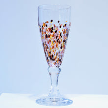 Load image into Gallery viewer, Pink Confetti Champagne Glass
