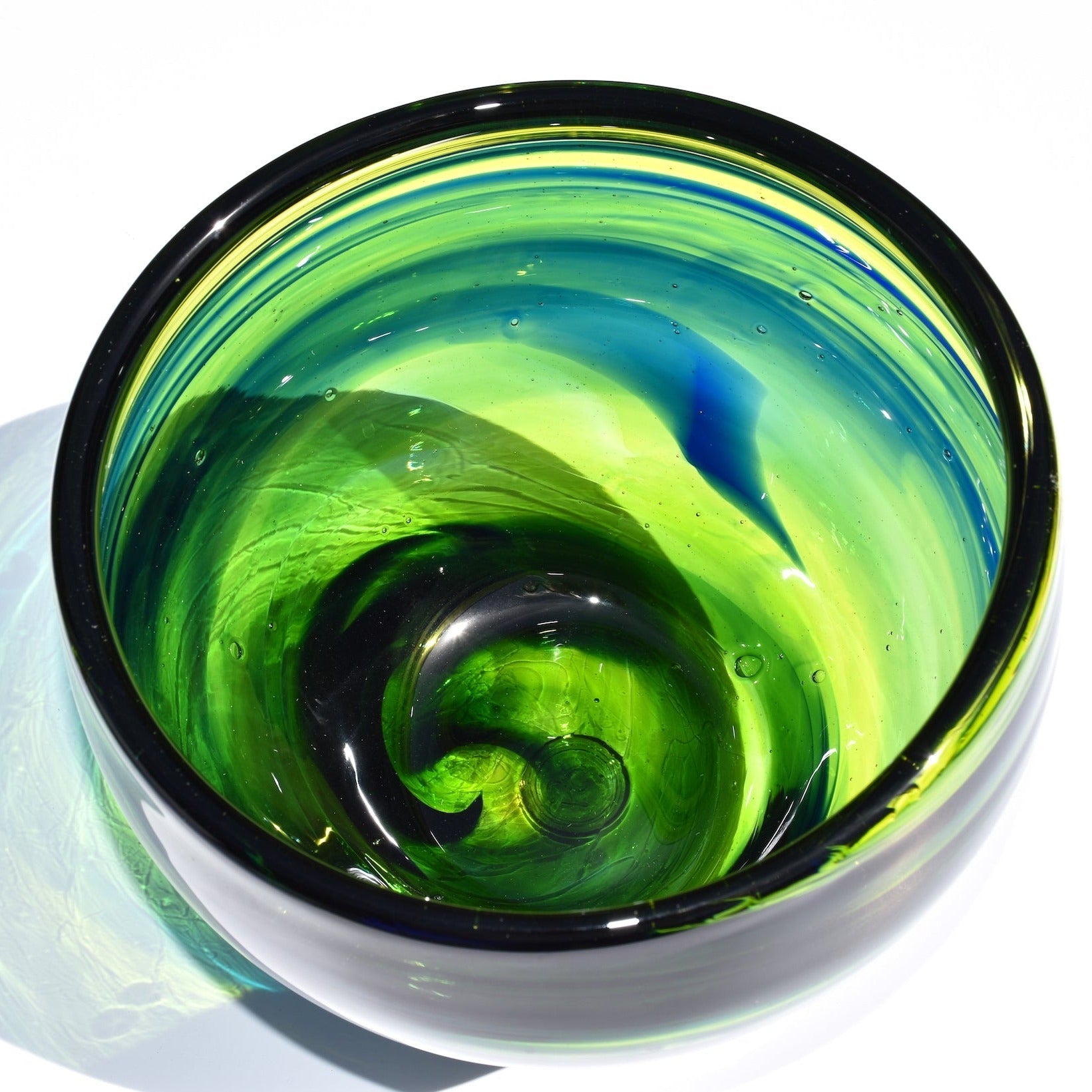 Green Meadows Glass Bowl - Corley Studio Shop