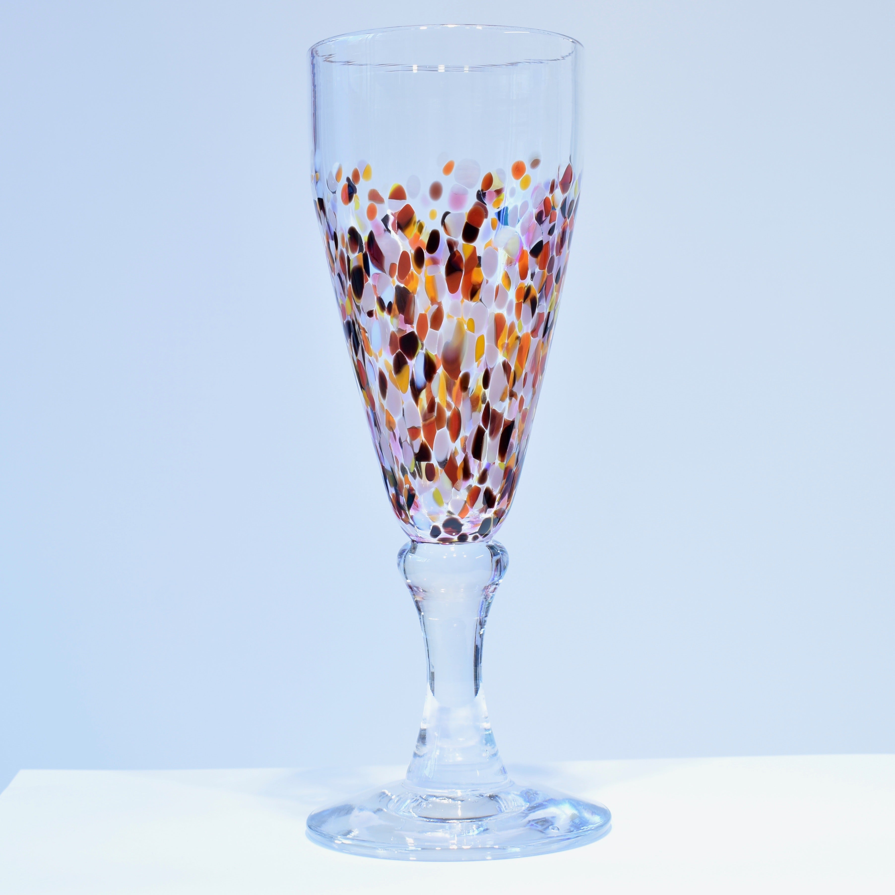 Pink Confetti Champagne Glass - Corley Studio Shop