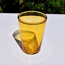 Load image into Gallery viewer, Large Amber Glass Tumbler
