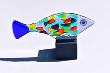 Load image into Gallery viewer, Small Speckled Fused Glass Fish

