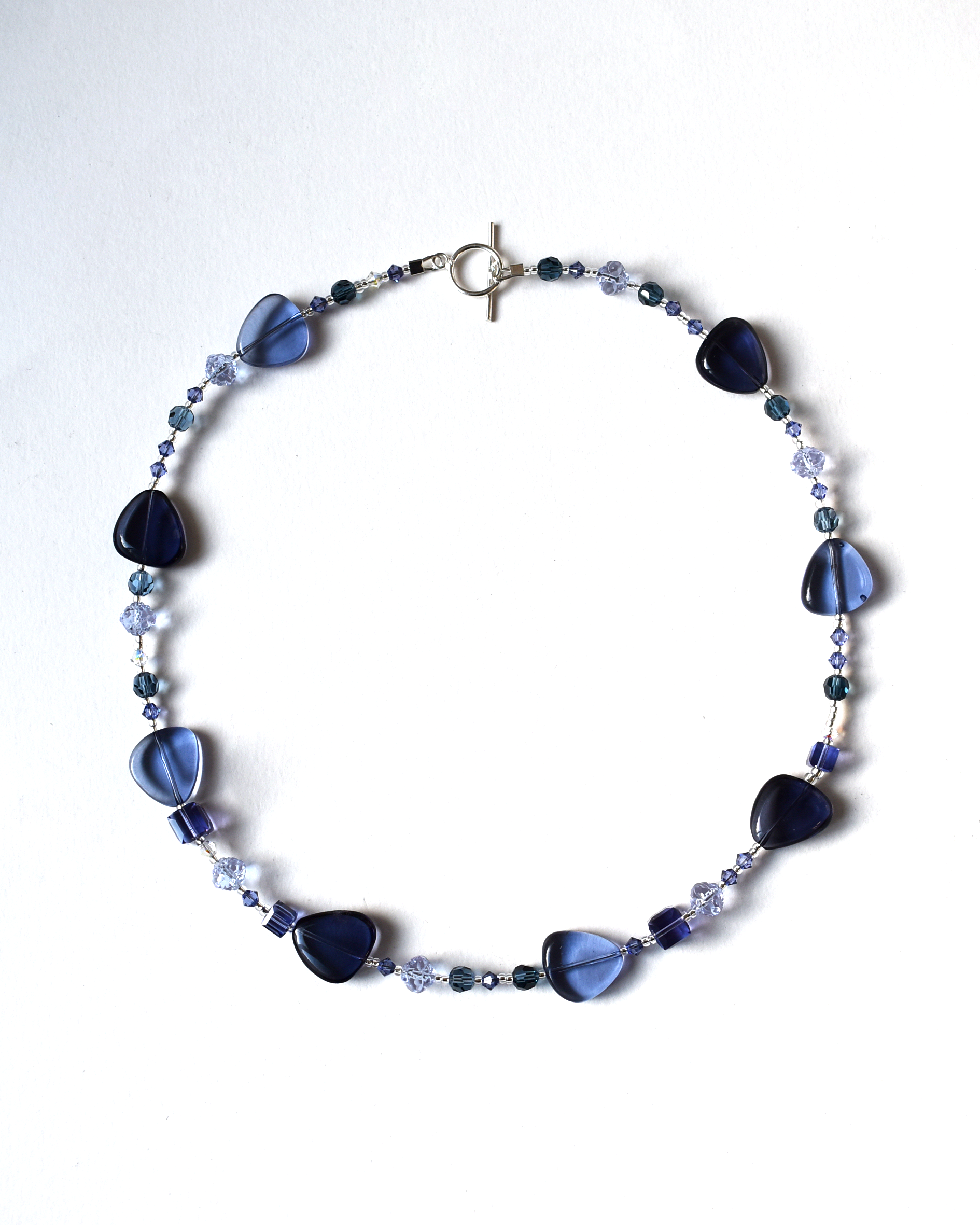 'Purple Haze' Beaded Crystal Necklace