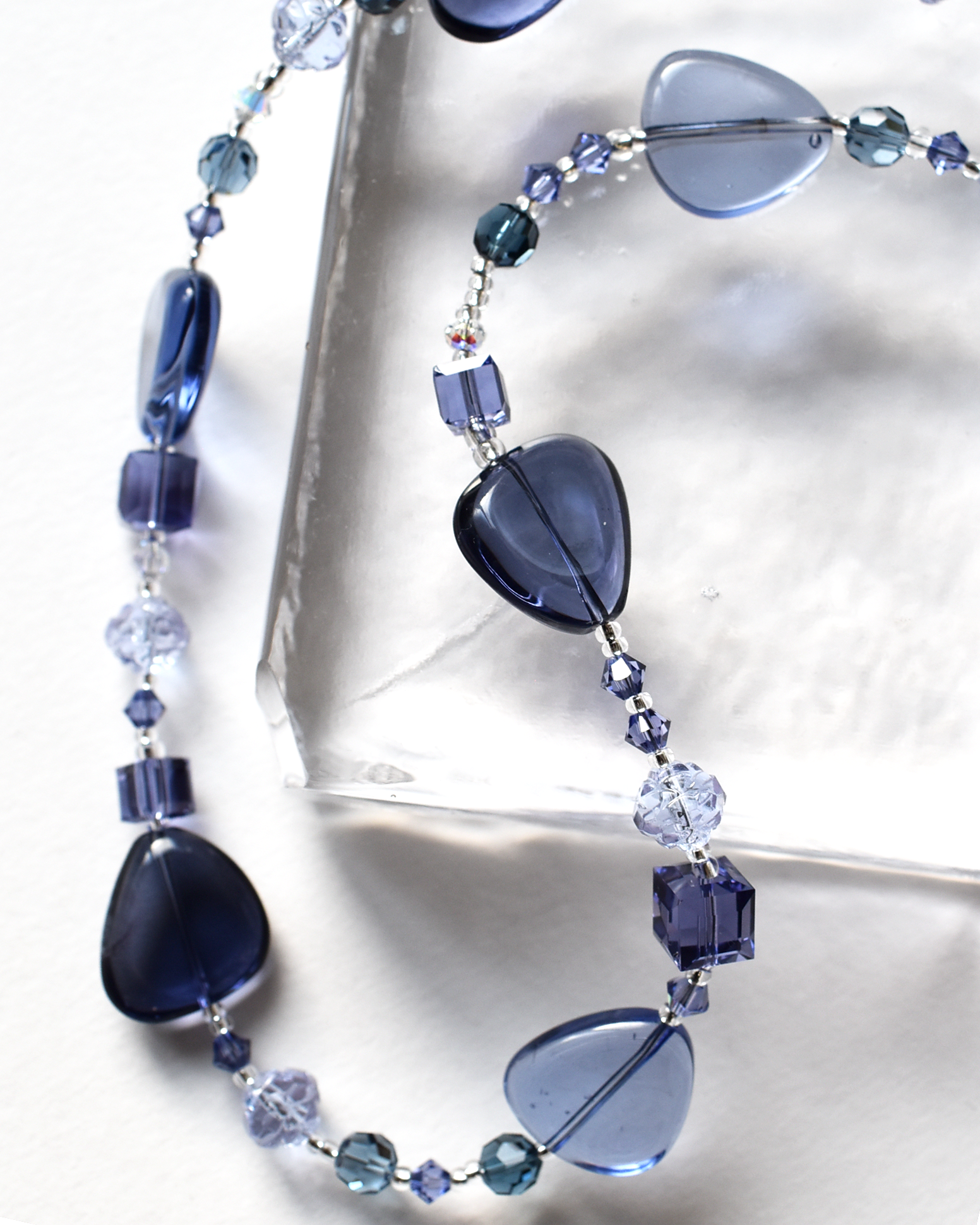 'Purple Haze' Beaded Crystal Necklace