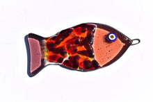 Load image into Gallery viewer, Red/Orange Abstract Hanging Fish
