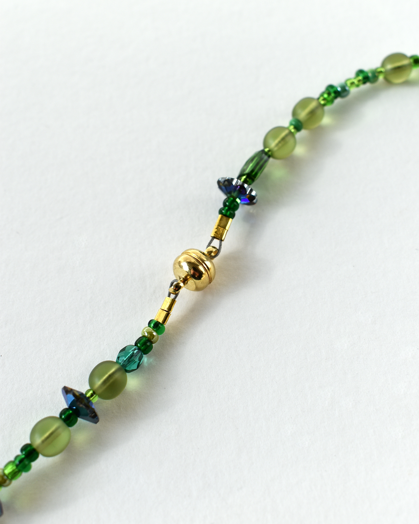 'All the Greens' Bead Necklace