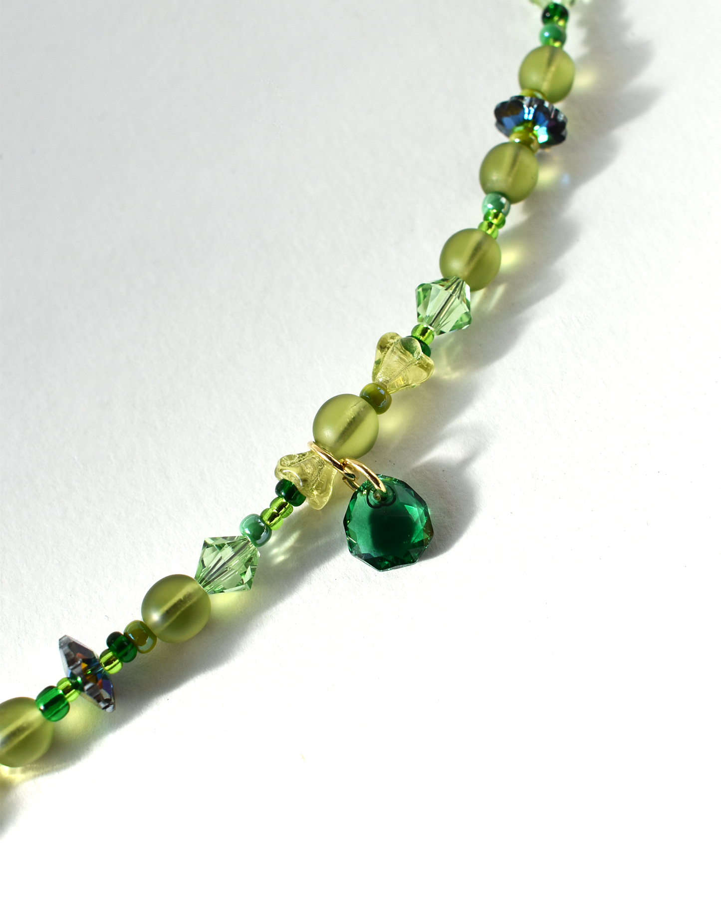 'All the Greens' Bead Necklace