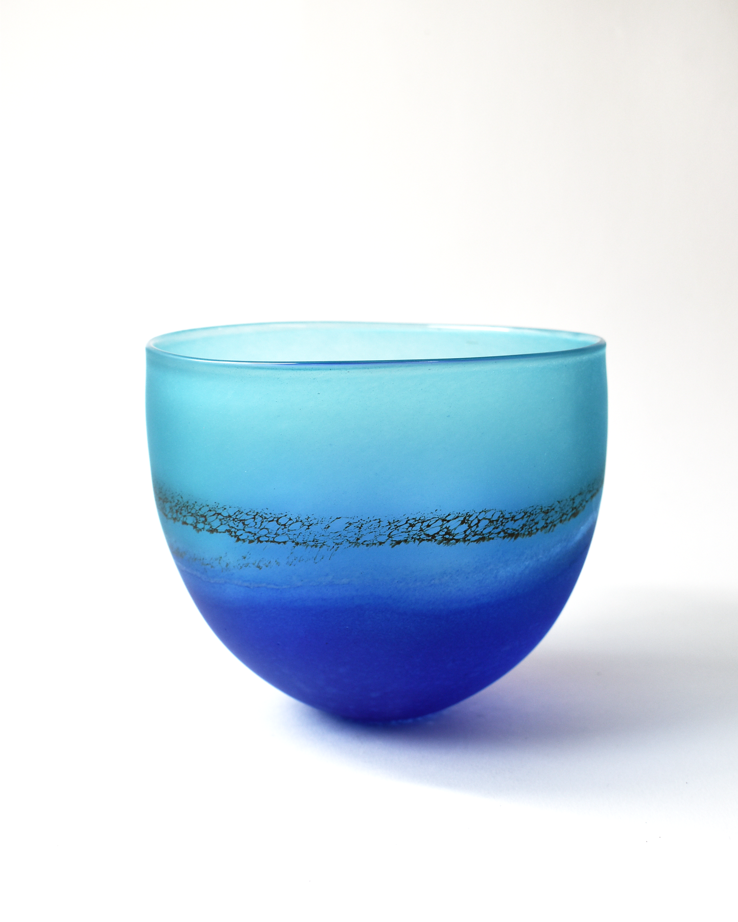 "Coastal" Blown Glass Bowl (M)